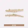 Dos broches metálicos con perlas, modernos sujetadores de corsage vintage, accesorios para la ropa, pines antideslizantes