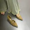 2026 Novo Estilo Bico Fino Corte Lateral Baixo Salto Agulha Sapatos de Uma Peça para Mulheres, Fivela Única, Para o Trabalho, Elegante, Emagrecedor, Fashion Sapatos de Uma Peça Femininos