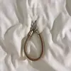 Ins Estilo Coreano Marrón Oscuro Hebilla Triangular Correa de Cuero Pulsera Funda de Teléfono Correa Corta Cadena para Colgar Polaroid Pulsera Universal