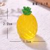 Nuevo Paisaje Micro de Frutas de Simulación Adorno Luminoso DIY Estrella de Mar Luminosa Piña Árbol de Mango Artesanía de Resina Adorno