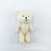 Llavero de Peluche de Oso Articulado de Dibujos Animados de 10 cm Colgante para Bolso Pulsera Accesorios Hechos a Mano DIY Accesorios para Ropa Muñeca