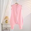Amazon Cuatro Estaciones Pijama Siaman para Niños Habitación con Aire Acondicionado a Prueba de Patadas Saco de Dormir de una Sola Capa para Piernas de Bebé 0.5T