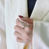 Anillo Simple de Acero de Titanio Estilo Japonés y Coreano Diseño con Sentido Nicho Simple Nudo Anillo de Acero Inoxidable Celebridad de Internet Joyería Personalizada de Moda