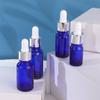 Frasco Azul para Óleo Essencial 5-100ml Frasco Cosmético Frasco de Vidro à Prova de Luz Frasco de Vidro com Conta-gotas para Loção Essencial