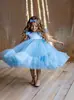 Vestidos de Niña Amazon, Vestidos para Primer Cumpleaños y Bautizo, Vestidos de Princesa al por Mayor, Mangas Cortas Volantes, Vestidos de Malla para Pastel con Adorno para la Cabeza