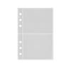 Libro de tarjetas de seis agujeros de una sola cara A6, libro de almacenamiento de páginas de tarjetas dobles, álbum de páginas interiores, álbum de fotos de hojas sueltas pequeñas, núcleo de repuesto 10