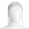 Diadema de Flecos de Diamantes Completos con Pedrería de Venta Caliente Transfronteriza, Cadena Larga para la Frente de Estilo Exótico, Accesorio para el Cabello, Cadena para la Cabeza para Sesión de Fotos de Novia en Viaje, Venta al por Mayor