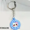 Nuevo Lote Caliente Llavero de Gato Lindo Llavero de Peluche Gatito de Dibujos Animados Accesorios Colgantes de Mochila de Goma Blanda de PVC