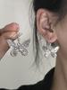 Pendientes Colgantes de Mariposa Vintage Dulces Cool Estilo Oscuro Trendy Puños de Oreja para Mujer Pendientes Nicho Minimalistas