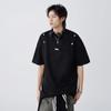 Camiseta de manga corta con costuras de gamuza americana para hombre, de verano, holgada, de marca, de alta gama, informal, de media manga para pareja.