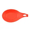 Descanso de Colher Tapete TPE Tapete para Colher de Sopa Tapete de Cozinha Isolamento Térmico Prato Criativo com Sabor Limpeza Fácil Tapete de Descanso para Colheres Utensílios de Cozinha