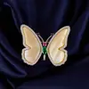 Broche de Mariposa de Nácar Amarillo Natural de Lujo Accesible de Gama Alta, Elegante y Exquisito Diseño de Nicho Pin de Ropa de Insecto Joyería