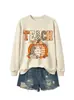 Amazon eBay loja independente casual moda versátil feminina moletom xadrez estampa de leopardo floral abóbora