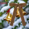 Decoración Navideña Transfronteriza Lazo de Boda Listos para Usar Accesorios de Cinturón de Terciopelo Colgante para Árbol de Navidad Colgante de Lazo para Valla