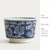 Taza Maestra Azul y Blanco Antigua de la Dinastía Yuan, Taza Manual Prensada, Taza de Té Grande Personal de Gama Alta, Juego de Té Kung Fu Hecho a Mano de Jingdezhen