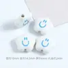 Accesorios para Joyería DIY Suministro Transfronterizo: Cuentas Cerámicas de Cara Sonriente, Materiales para Collares, Cuentas de Flor, Cuentas Sueltas de Cara Sonriente al por Mayor