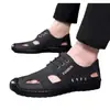 Nuevas Sandalias de Hombre de Comercio Exterior, Zapatos Casuales Transpirables de Verano, Zapatos de Hombre Transfronterizos, Zapatos Huecos de Cuero para Hombre de Comercio Exterior al por Mayor