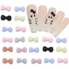 Mini Laços Kt Acessórios para Nail Art Estilos Mistos Pequenos Laços de Resina Decorações de Unha Usáveis Decoração de Unha com Strass Atacado