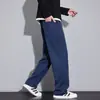 Pantalones casuales nuevos de otoño con múltiples bolsillos para hombre, corte holgado, versátiles, con caída, resistentes a las arrugas, estilo de pierna recta