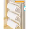Imán de Refrigerador Estante de Almacenamiento Magnético Lateral Cesta Colgante Simple Caja de Almacenamiento Multifuncional Pared de Cocina Colgante Cesta de Metal sin Perforación