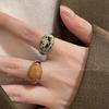 Anillo abierto Maillard, conjunto de estilo moderno para mujer, anillo Zhang, estilo Hong Kong, elegante anillo para dedo índice que combina con todo, nuevo