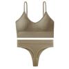 Cross-border 988# t calças fitness sutiã esportivo grande U beleza volta tubo top fio sling menina roupa interior terno
