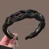 Faixa de Cabeça Outono e Inverno para Mulheres, Faixa de Cabeça de Aba Larga para Lavar o Rosto, Coque de Cabelo Retrô com Topo Alto, Acessório de Cabeça de Luxo Acessível para Uso Externo