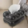 Caja de Pañuelos Creativa Cerámica Nórdica para Malvaviscos Caja de Almacenamiento de Pañuelos para Sala de Estar Mesita de Noche Caja de Pañuelos con Diseño de Nicho Adorno