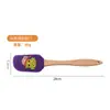 Espátula de Silicone Personalizável para Creme Cabo de Madeira de Faia Espátula para Cozinha, Panificação, Sobremesa, Bolo Série de Natal