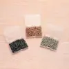 Conjunto de Caixa de Alfinetes Coloridos Metálicos em Forma de Bola para Uso no Escritório, Alfinetes com Cabeça Grande, Alfinetes de Quadro de Cortiça, Alfinetes Terra Rosa Dourado e Dourado