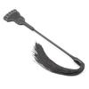 Fornecimento direto da fábrica Suprimentos para adultos Tune Black Silicone Tassel Foot Hand Shot Brinquedo alternativo Tune Fun Leather Beat