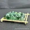 Pedras Verdes de Grama Aquática Calcedônia Redonda Tipo Gelo Otimizado Beads para Pulseira Colar DIY Acessório Materiais Beads Soltos