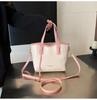Bolso de Textura de Alta Gama para Mujer 2025 Nueva Moda Moda Nicho Bolso Cubo Portátil Ocio para Viajes Bolso Bandolera