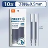 Refil de Caneta Retrátil TrueColor ST com Duas Esferas 0,5mm para Estudantes, Ponta Esférica Preta, Refil de Reposição para Caneta Gel de Secagem Rápida