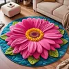 Nueva Alfombra de Sala de Estar con Diseño de Flores Alfombrilla de Cristal para Dormitorio junto a la Cama Alfombrilla para Pies Pegatina Venta Caliente TEMU Dropshipping