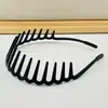 Diadema de Dientes Estilo Coreano para Mujer, Versátil para Lavarse la Cara, Pinza para el Cabello de Moda, Diadema de Gafas en Forma de U
