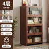 Estantería de Madera Maciza Estante de Almacenamiento Gabinete de Cristal de Piso a Techo Gabinete de Almacenamiento Hogar Sala de Estar Infantil Estantería a Prueba de Polvo