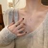 Collar minimalista de doble aro de celebridad de Internet Minsheng 2022 nuevo para mujer de lujo ligero nicho ins cadena de clavícula exquisitos accesorios versátiles