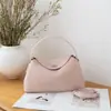 Fábrica de Guangzhou Moda Transfronteiriça Tendência Estilo Coreano Bolsa Transversal, Couro Bovino de Primeira Camada Grande Capacidade Boston Bolsa Feminina Atacado