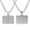 Nuevo Colgante de Letra con Etiqueta Distintiva Color D Moissanita Juego Completo Plata 925 Tendencia Esencial Joyería Hip Hop