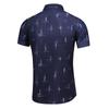 5014 nueva camisa de manga corta estampada para hombre talla grande