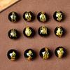 Significado de Ágata Roja y Negra Natural Paz, Salud y Carrera Cuentas Redondas Accesorios para Joyería DIY Cuentas Redondas Ágata Cuentas Sueltas