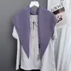 Bufanda Triangular de Lana Merino para Mujer Tejida de Lana Calada Literaria de Alta Calidad Suave Bufanda de Moda y Elegante