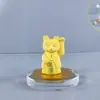 Veludo Dourado Areia Dourada Enfeites Dourados Trazem Riqueza e Tesouro Presentes Trazem Riqueza e Tesouro Loja Gato Artesanato para Casa Jinbao Atacado