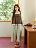 ALINDM Pantalones de Verano Delgados Cortos Adelgazantes para Mujer Talla Grande 100kg Cintura Alta Pantalones de Pierna Ancha Adelgazantes