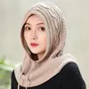 Bufanda de Cuello Tejida de Lana con Capucha y Bufanda, Suéter de Cuello Engrosado de Doble Propósito, Otoño para Hombres y Mujeres, Cálido y Anti-Nuevo Estilo