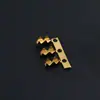Clip de Alambre con Dientes de Latón Recubierto de Polímero, Terminal de Cobre para Cable Eléctrico de 0.1-6 mm Cuadrados, Terminal de Diente de Tiburón de Molde Horizontal de 2.5-10 mm de Longitud