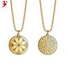 Herrajes para Joyería de Acero Inoxidable Vikingo Amuleto de Cristal Sello de Salomón Colgante Collar de Amor Cabalá