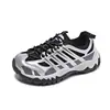 Zapatillas tipo dad con cordones, suela gruesa, cómodas y casuales para otoño, nuevas zapatillas deportivas de cuero para mujer, diseño color-block 2026, zapatillas atléticas versátiles, zapatillas para correr