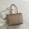 Bolso de Mano de Moda Estilo Coreano 2026 Otoño Nueva Llegada Bolso Tipo Cesta Texturizado Versátil Casual Bolso de Hombro Único